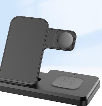 Carregador Sem Fio - 3 Em 1 - Compatível Com Iphone E Apple Watch & Airpods